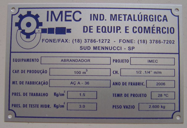 Etiqueta Imobilizado